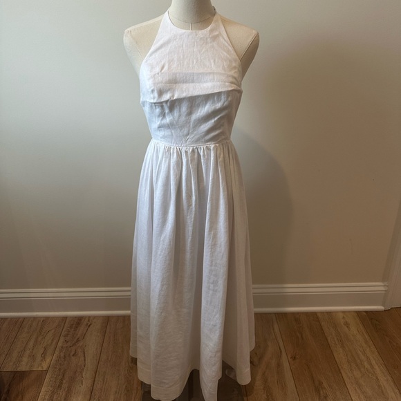 Reformation Percy Linen Dress in White - Picture 6 of 7